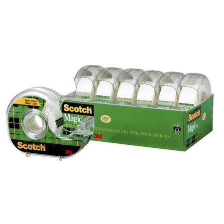 SCOTCH Scotch 1571879 810 Magic Tape in Dispenser; 0.75 x 650 in. - Pack of 6 1571879